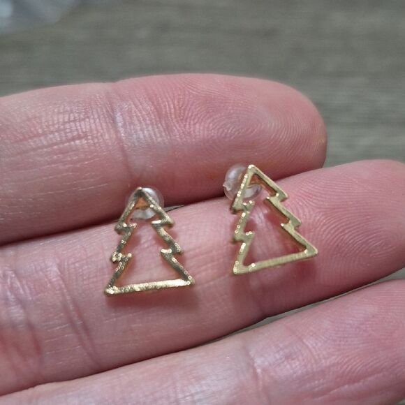 Fashion Jewelry Jewelry - 💥$5 BUNDLED💥Novelty Cut-Out Tree Stud Earrings | Holiday Jewelry Gifts for Her